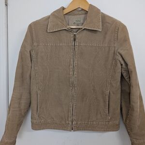 SALSA TAN CORDUROY JACKET SIZE LARGE
